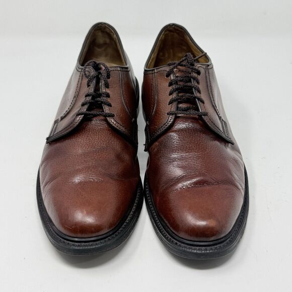 Dexter Derby Dress Shoes Mens 10.5 D Brown Pebble Grain Leather Oxford USA main image 10